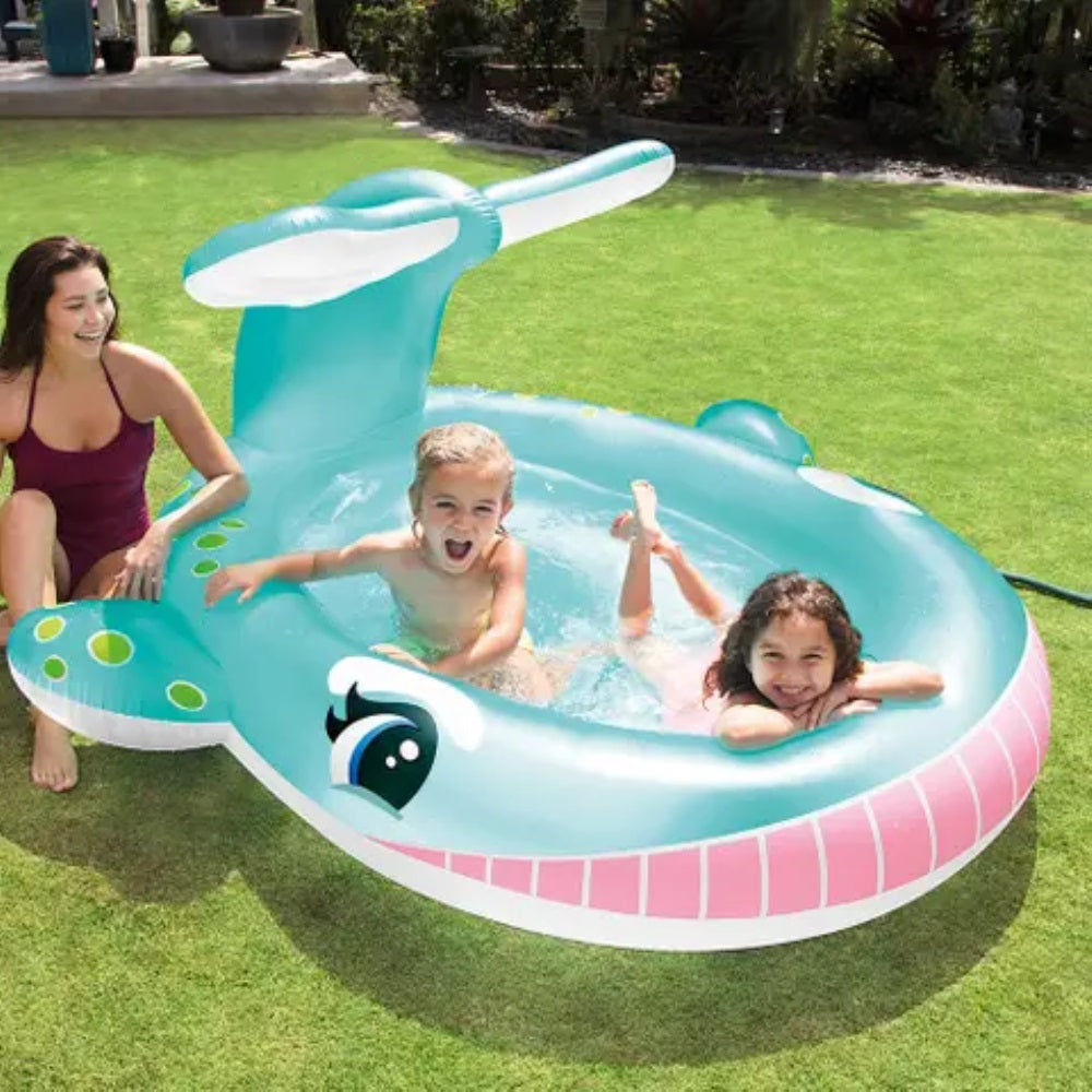 Piscina inflable whale spray