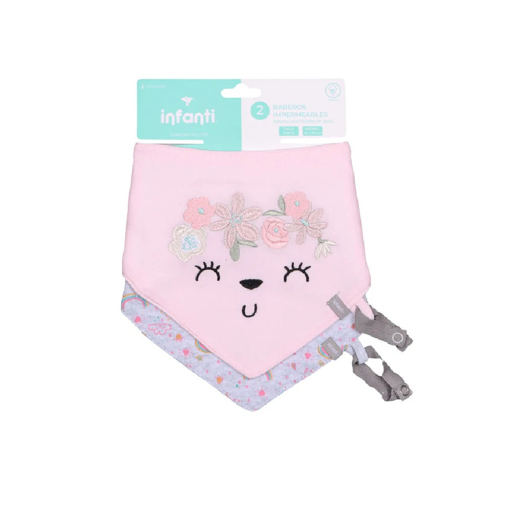 Bipack Baberos Impermeable Flowers Infanti