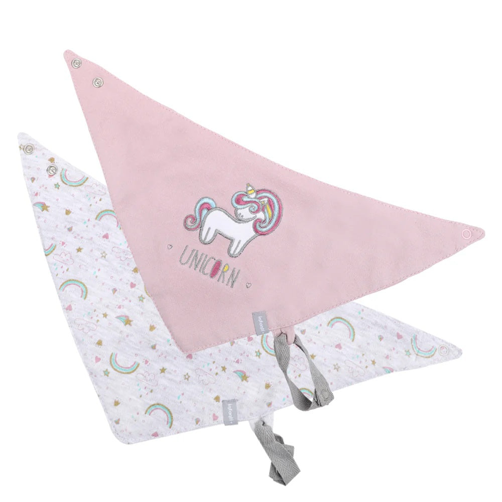 Bipack Baberos Impermeables Niña Unicornio Infanti