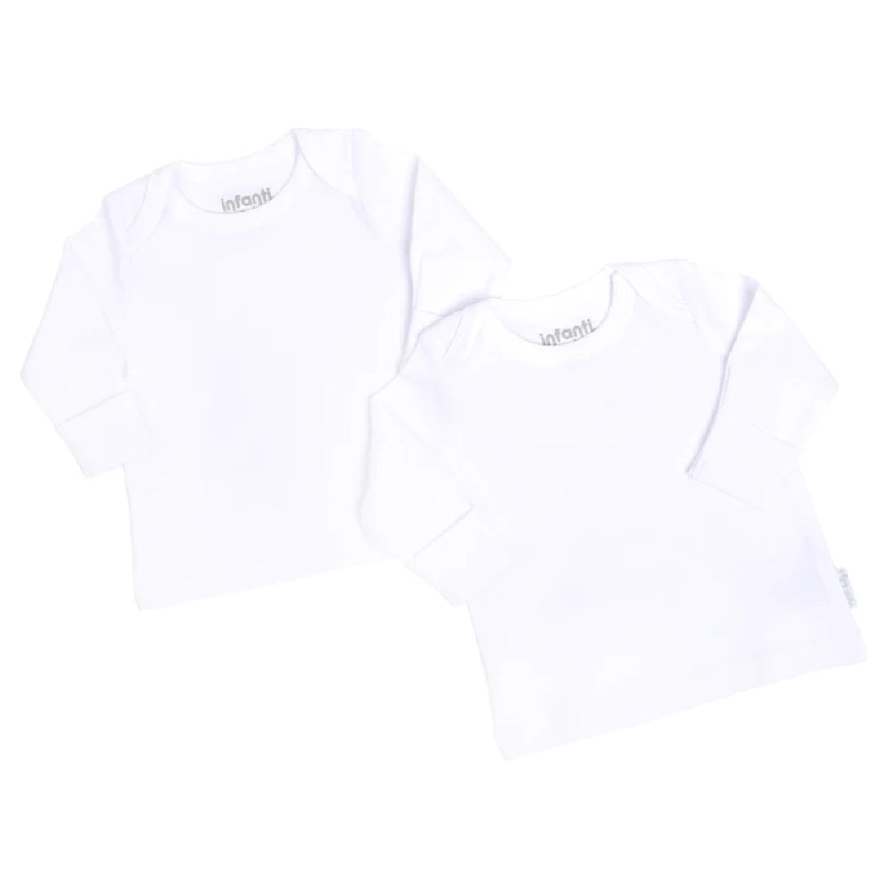 Camiseta Blanca Unisex INFANTI Talla 9-12 Meses