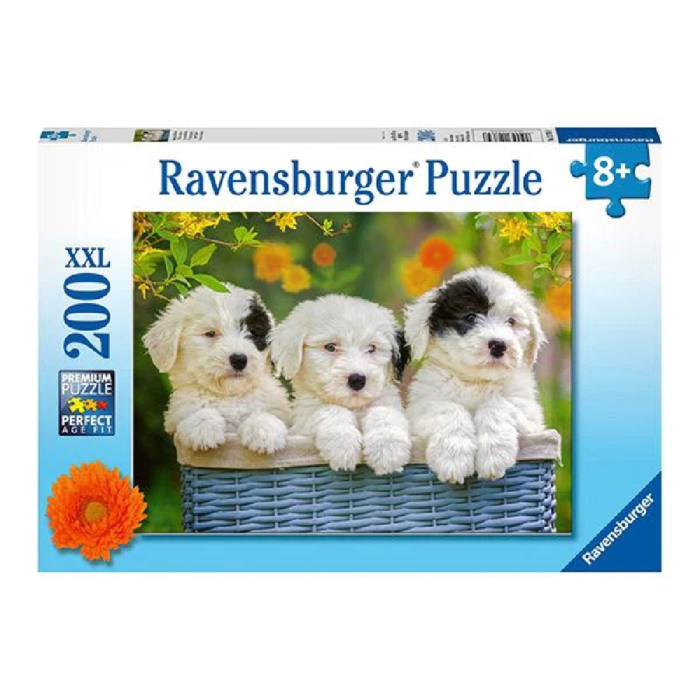 Puzzle XXL Canasto con cachorritos - 200 piezas