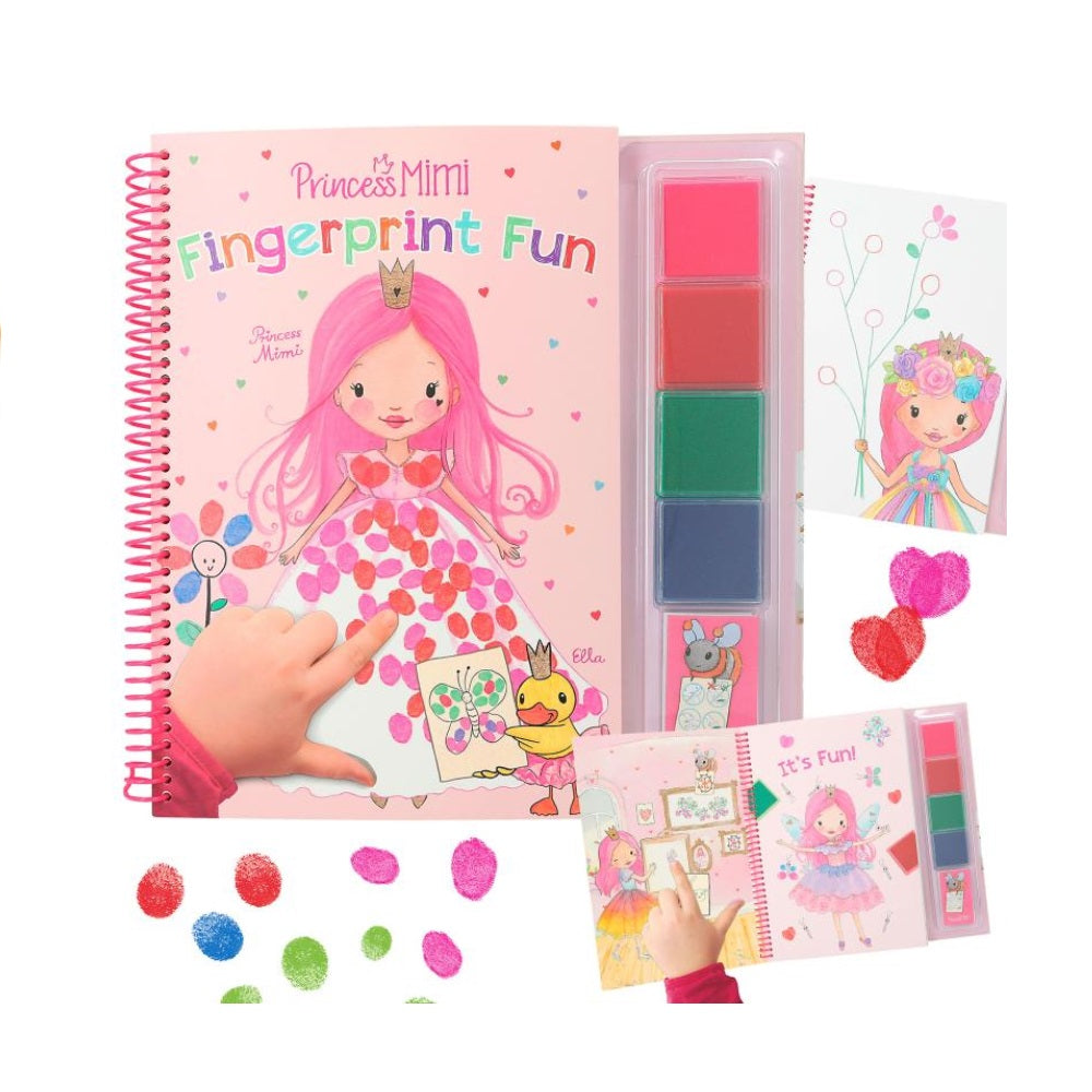 Libro pinta con los dedos de Princess Mimi