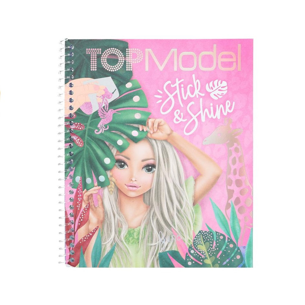 Libro para colorear Stick & Shine Top Model