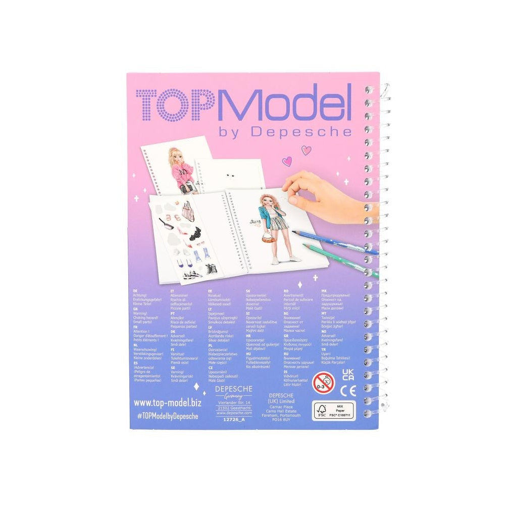 Mini libro para diseñar de Top model