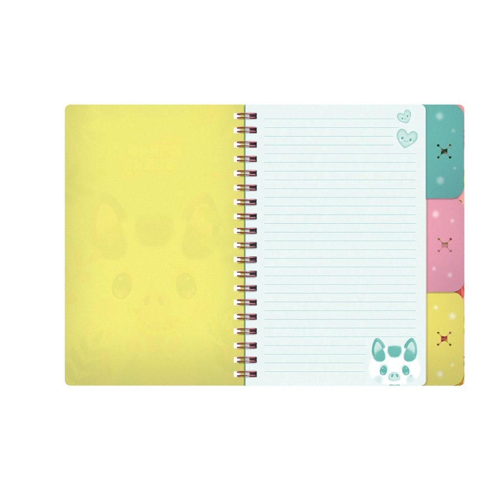 Cuaderno con Divisores y pins Bangobobs - Cerdito Piggy
