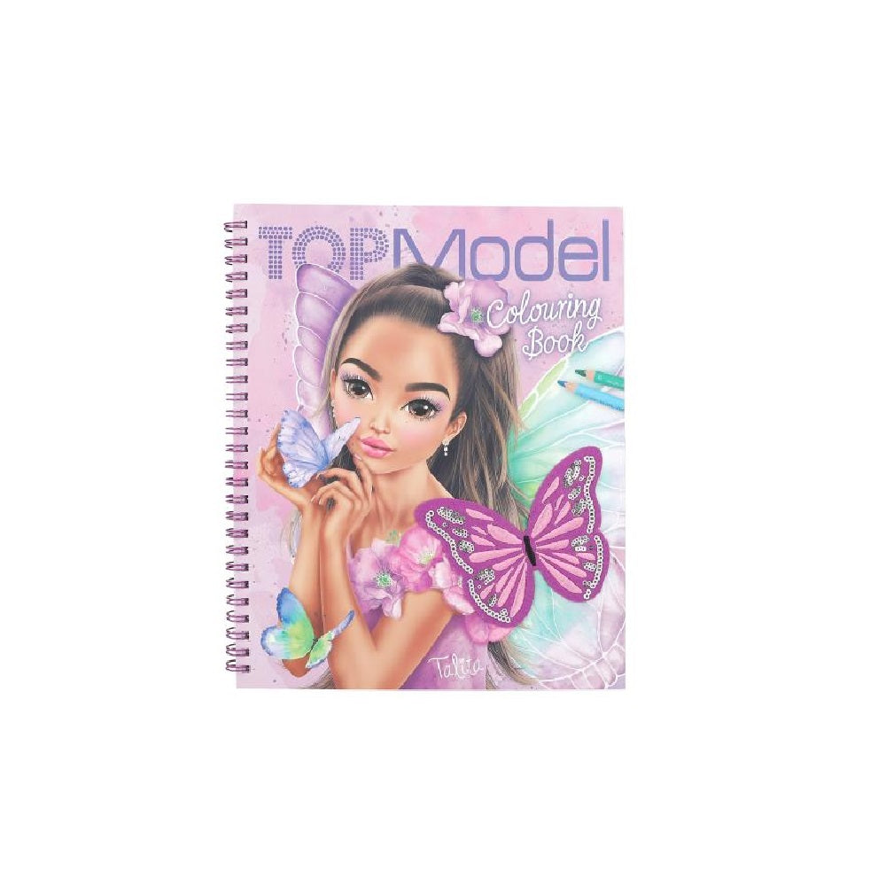 Libro para colorear con lentejuelas Fairy Love de Top model