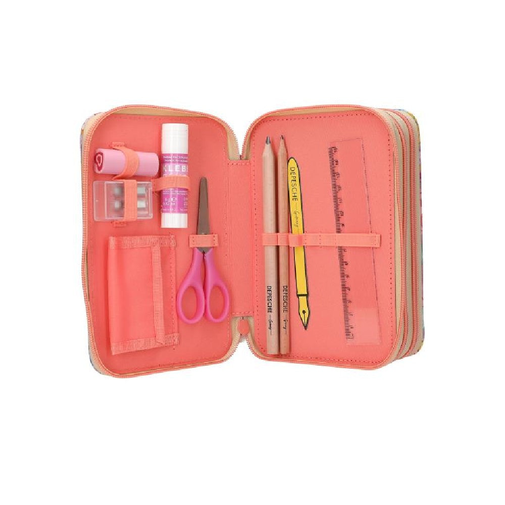 Estuche triple Top Model Girl power