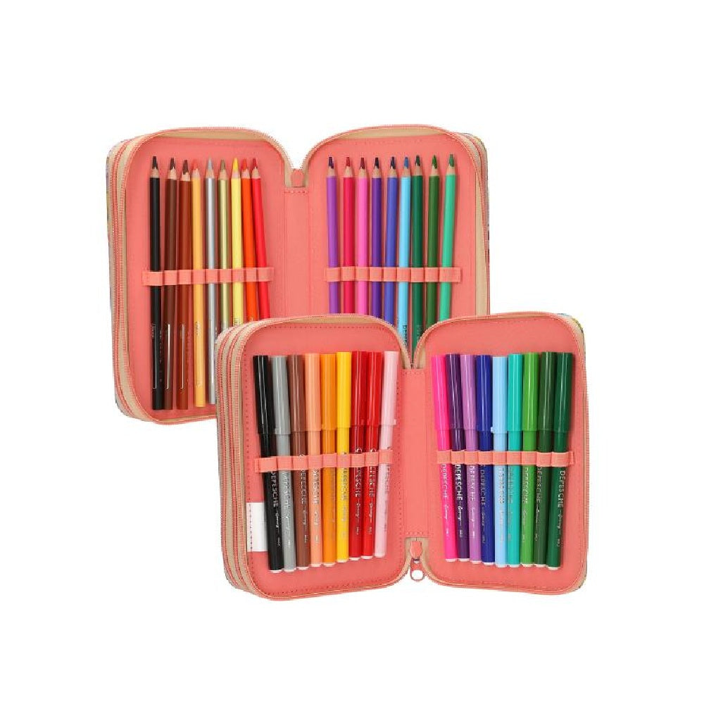 Estuche triple Top Model Girl power