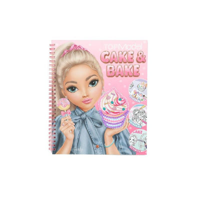 Libro para colorear Top Model Cake & Bake