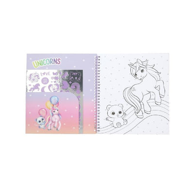 Libro para colorear unicornios  de Ylvy y sus amigos