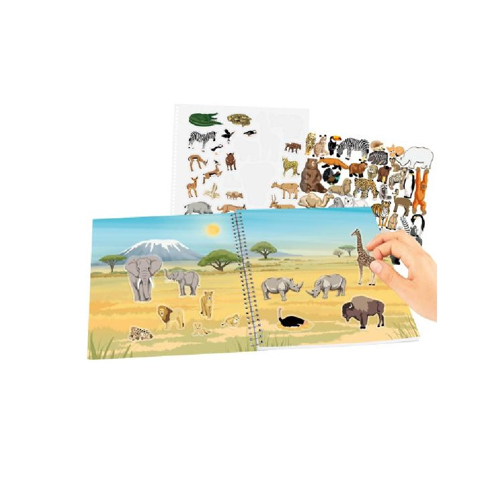 Create Your Wild Life con pegatinas de terciopelo