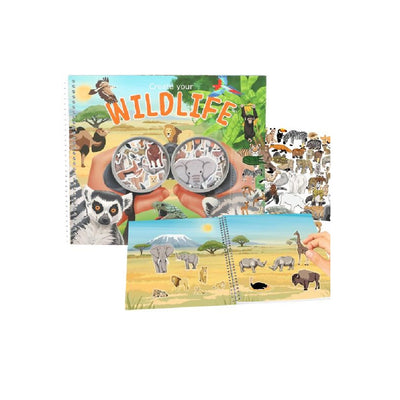 Create Your Wild Life con pegatinas de terciopelo