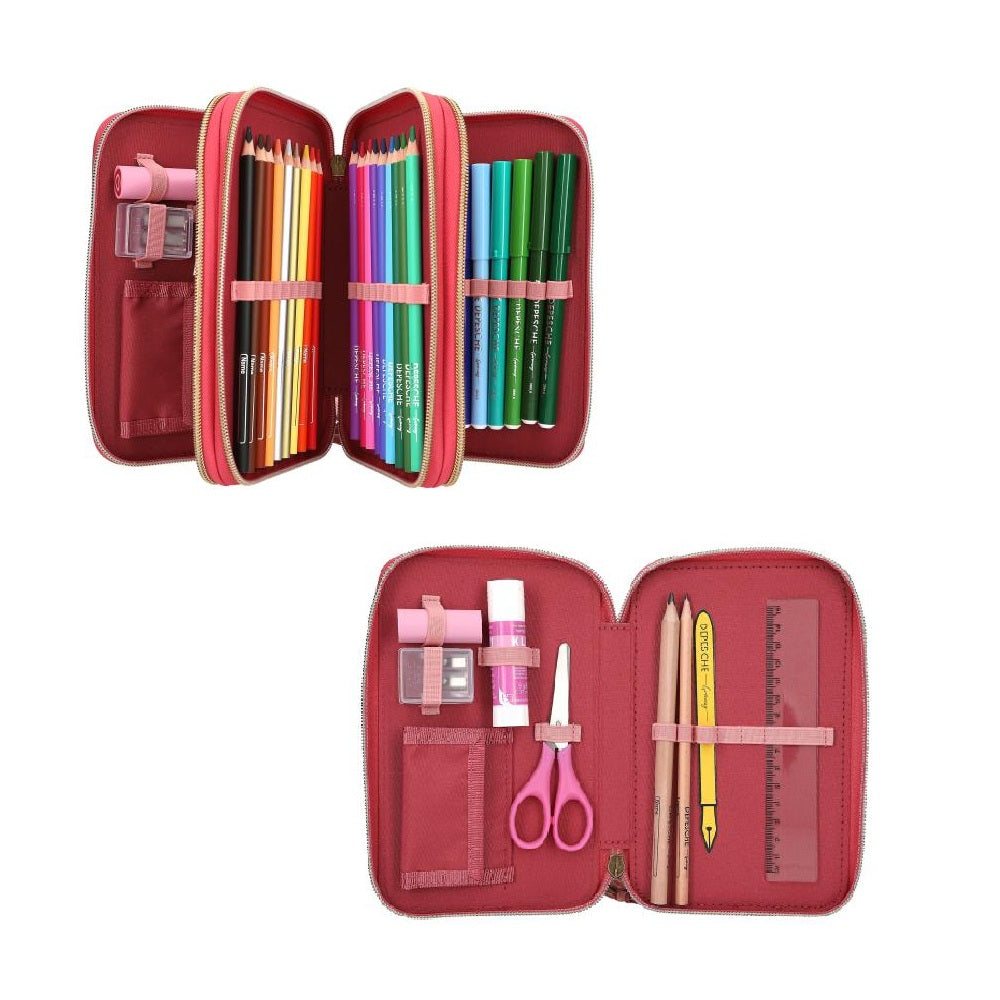 Estuche triple Top Model  LEOHEART