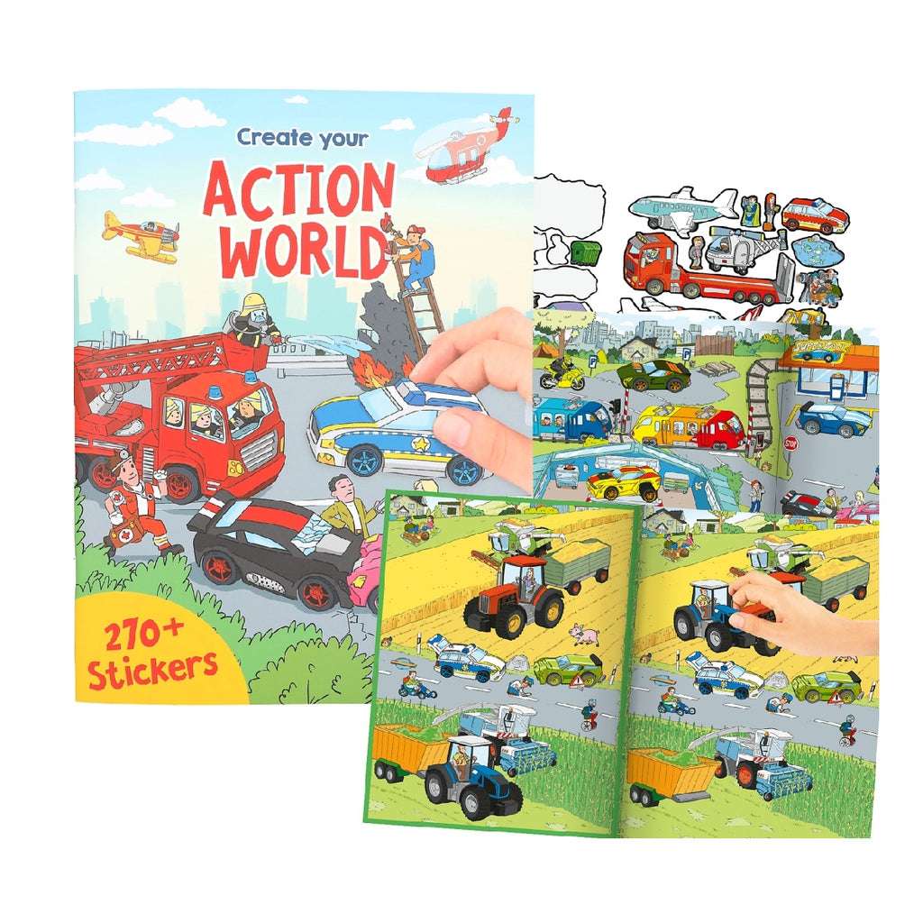 Crea tu mundo en accion con 270 stickers