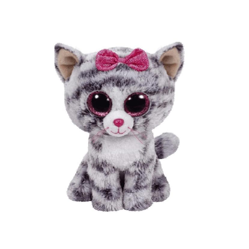 PELUCHE TY BEANIE BOOS GATO GRIS