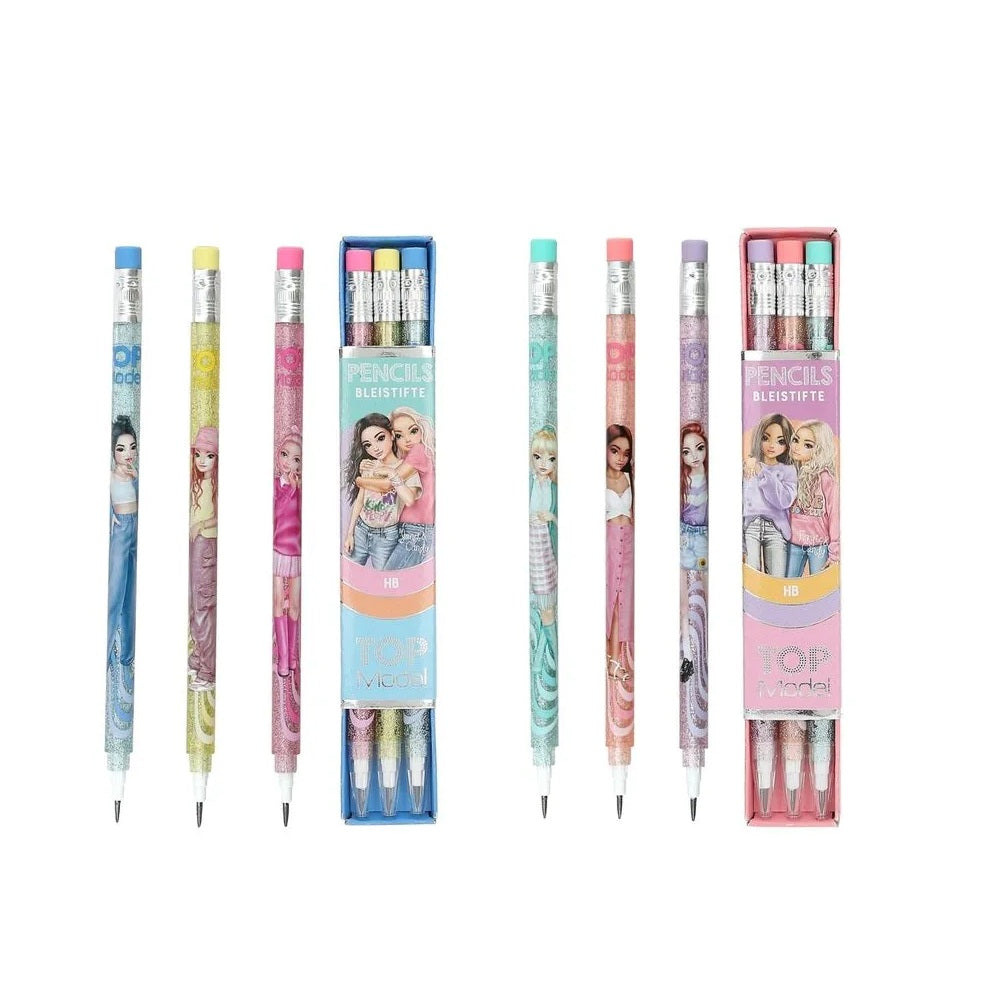 Set de 3 Portaminas retráctiles de Top Model - Surtidos