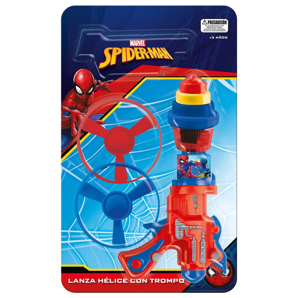 Lanza Hélices y Trompos  Spiderman Marvel