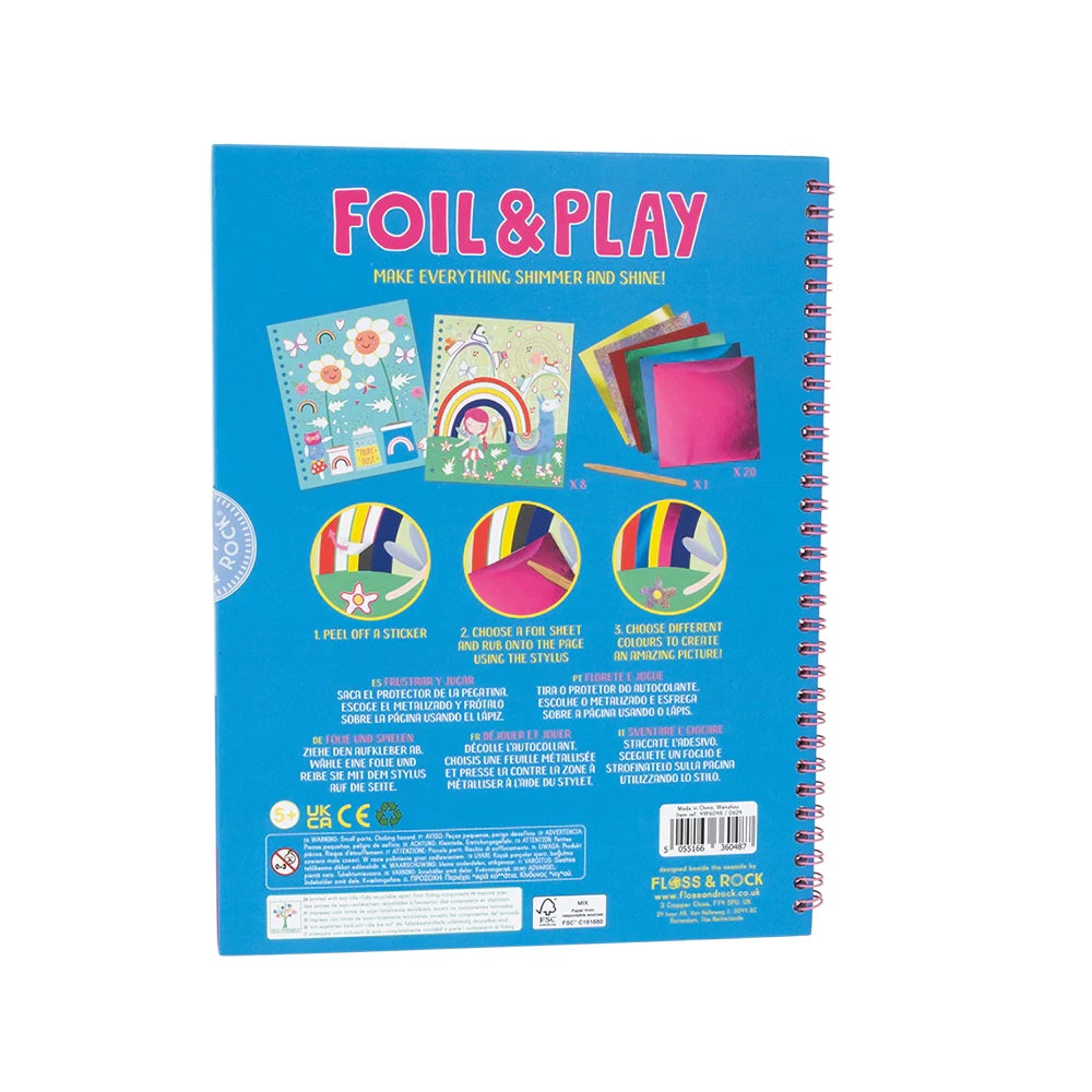 Libro Foil & Play - Hada y Arcoíris