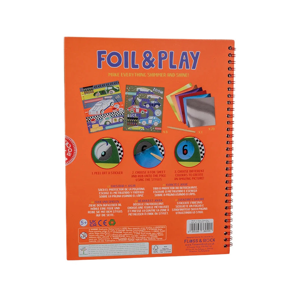 Libro Foil & Play - Autos