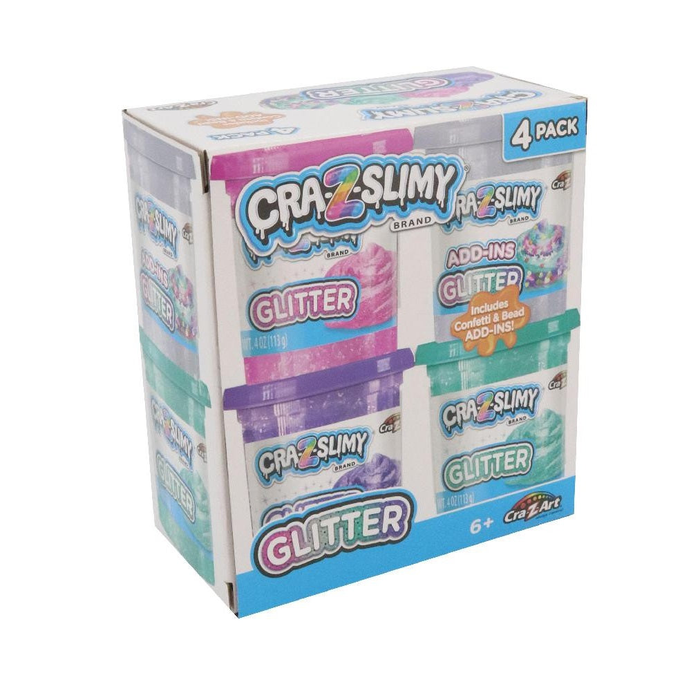 Pack de 4 Slime con Glitter