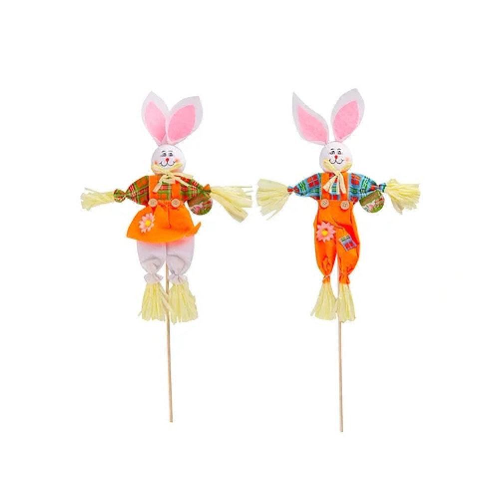 Decoración conejo de pascua 1un diseño aleatorio