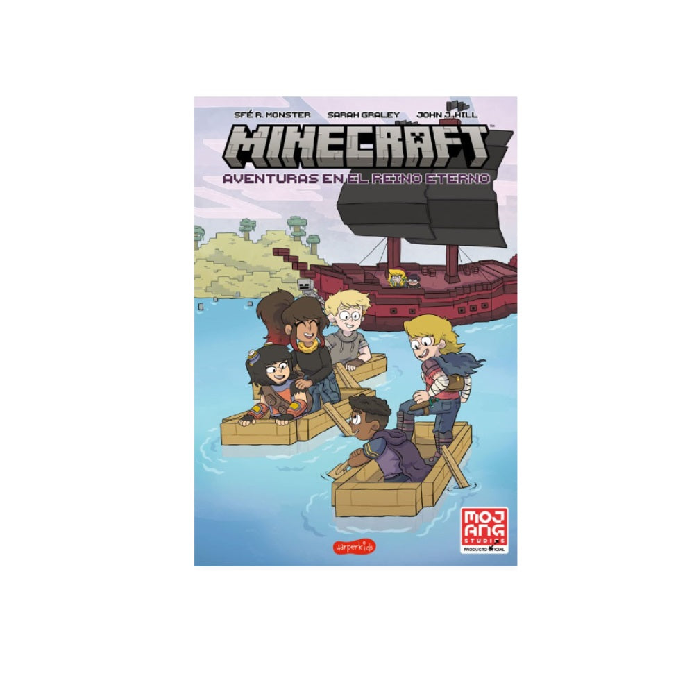 Libro Minecraft oficial: Aventuras en el Reino Eterno (cómic)