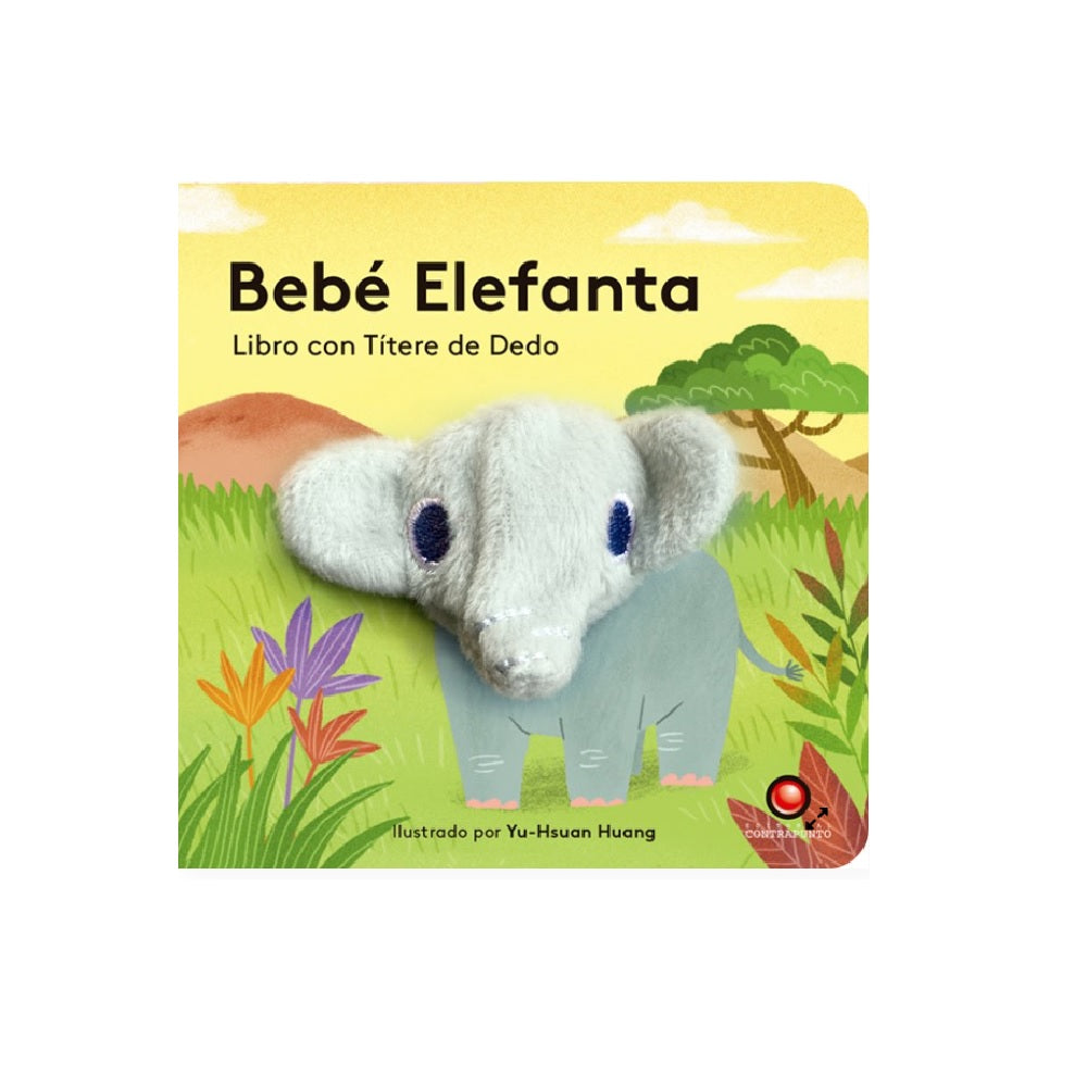 Libro con títere de dedo  Bebé Elefanta