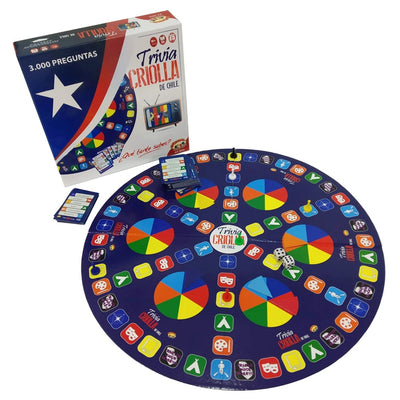 Juego de mesa trivia criolla chilena