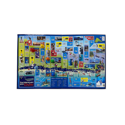 Juego de mesa turisteando por Chile