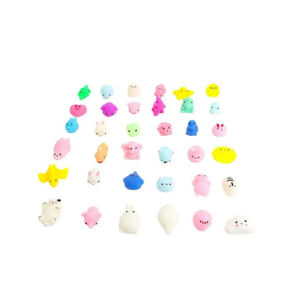Set Mini Squishy Antiestrés 36 Piezas