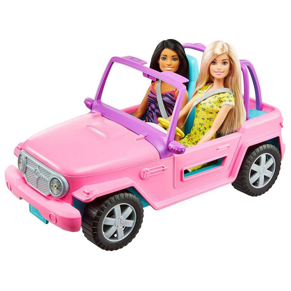Barbie y su amiga en Jeep