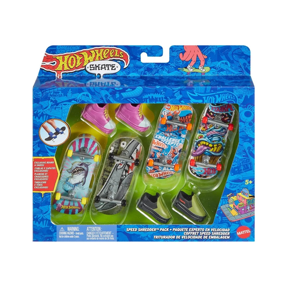 Hot Wheels pack de 4 dedo skate - Surtidos