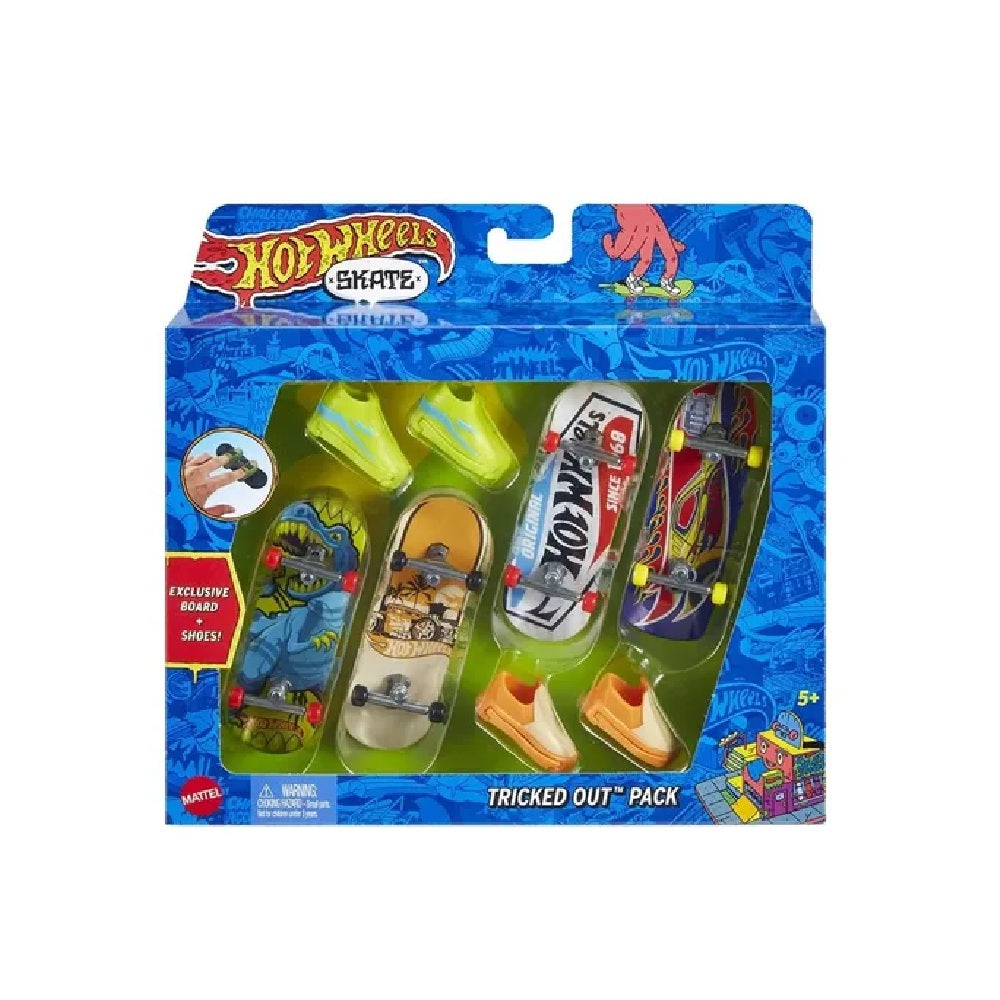 Hot Wheels pack de 4 dedo skate - Surtidos