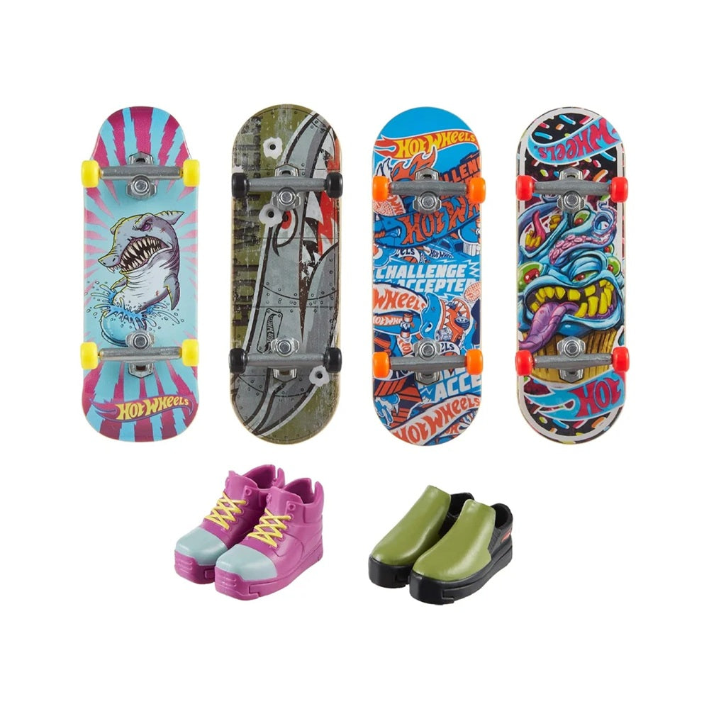 Hot Wheels pack de 4 dedo skate - Surtidos