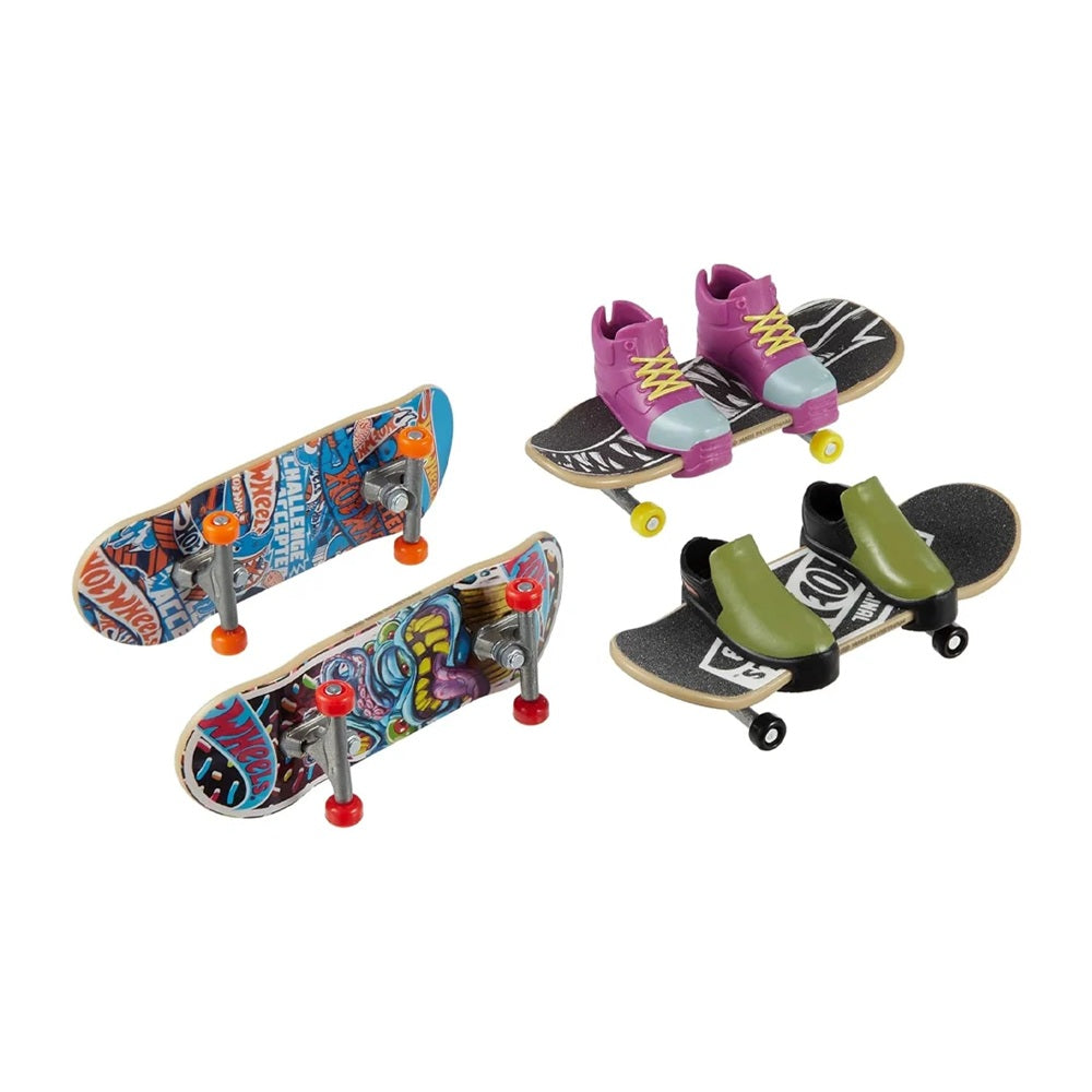 Hot Wheels pack de 4 dedo skate - Surtidos