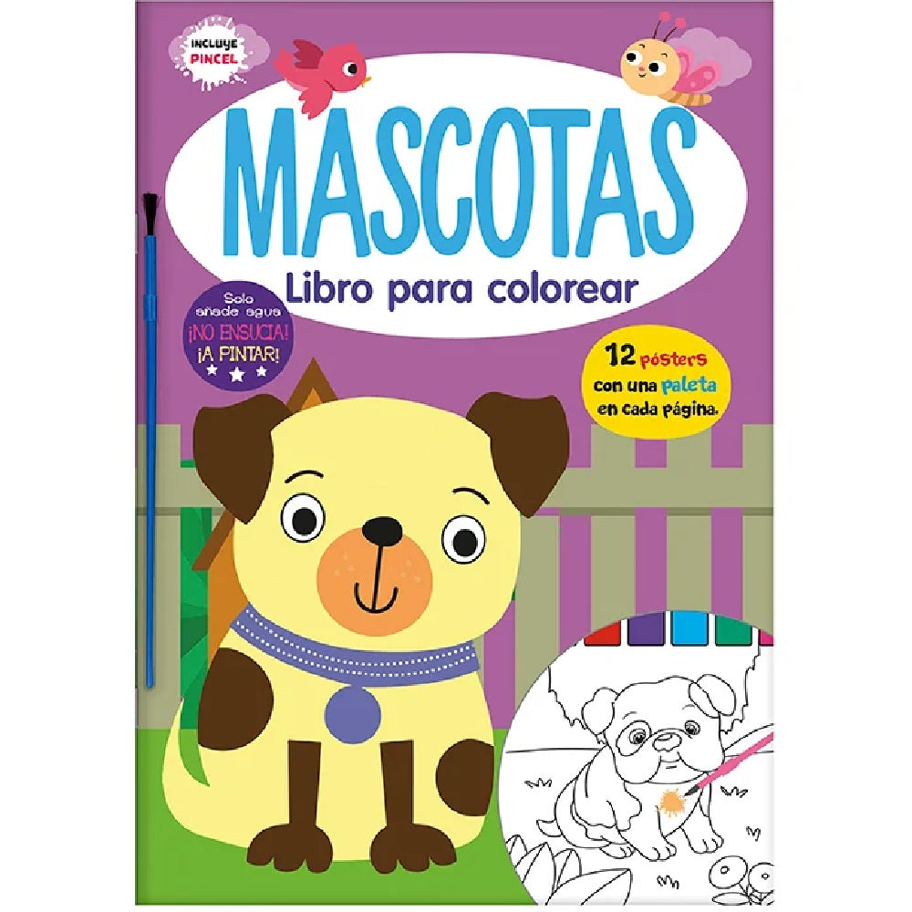 Mascotas: Libro para Colorear