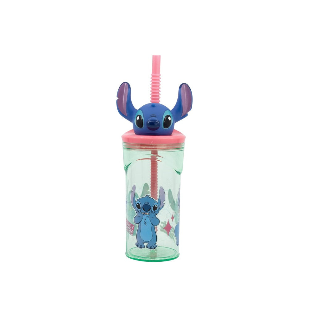 TOMA JUGO CON FIGURA EN 3D DE STITCH