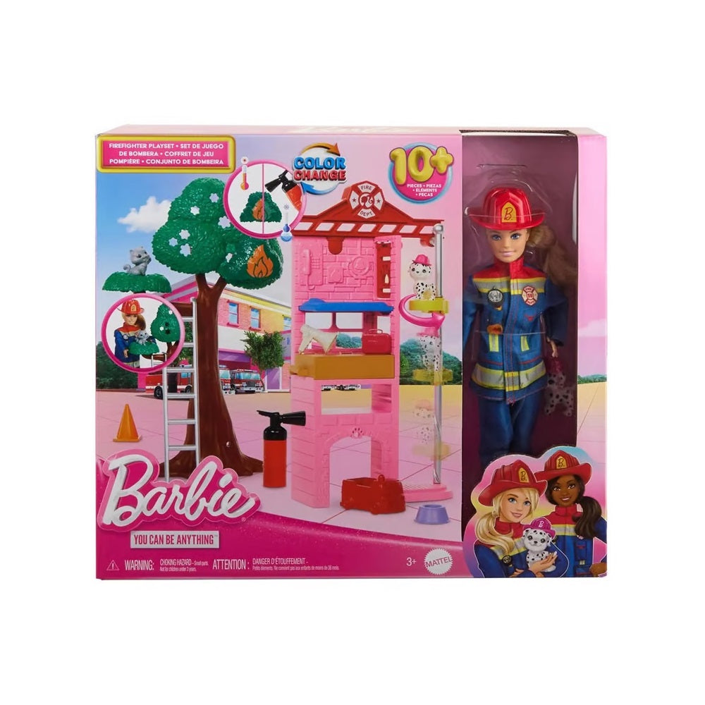 Barbie Set de Juego de Bombera