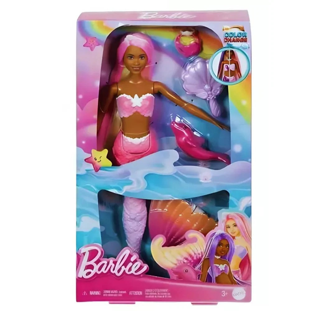 Barbie sirena cambia de color