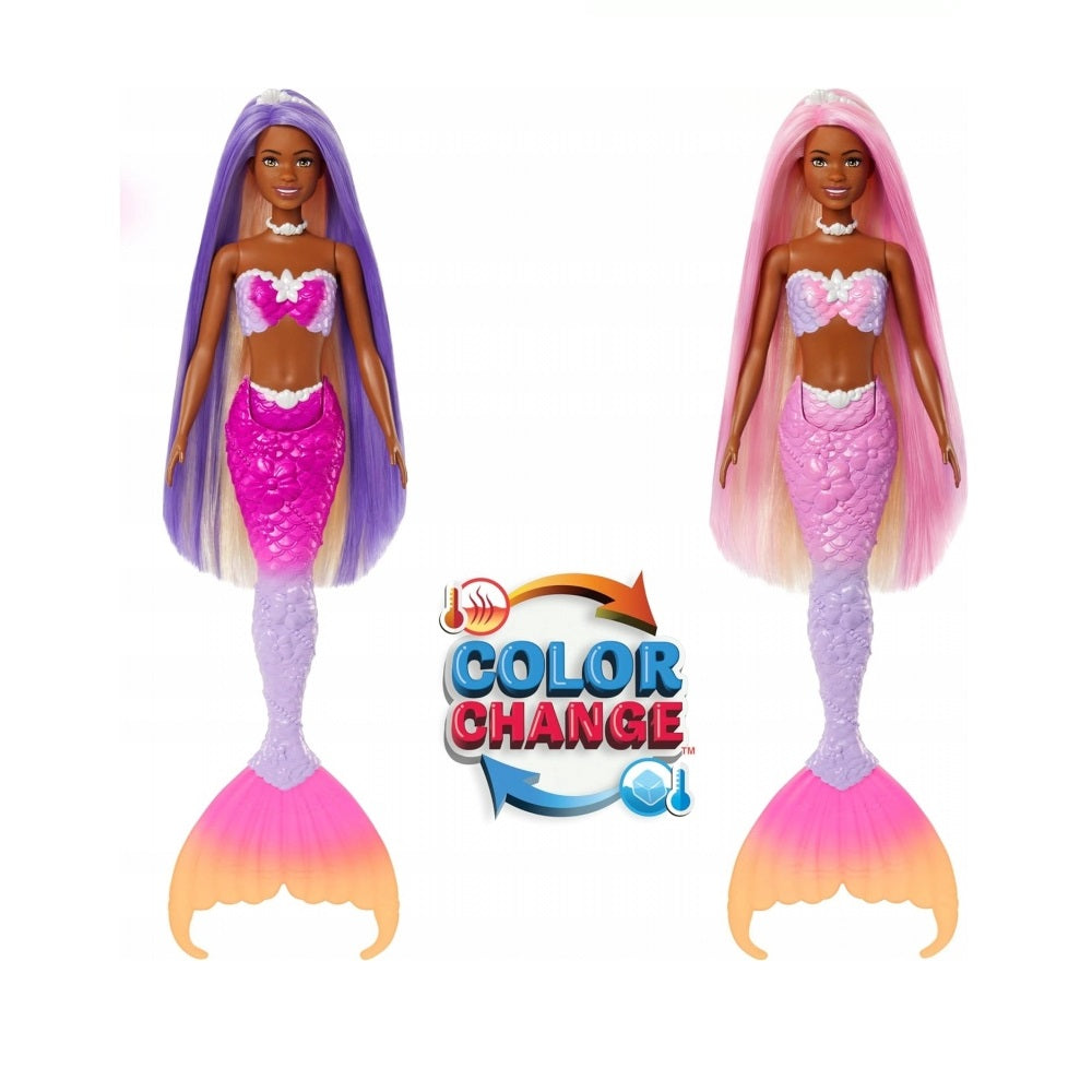 Barbie sirena cambia de color