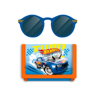 Hot Wheels Billetera + Lentes de sol