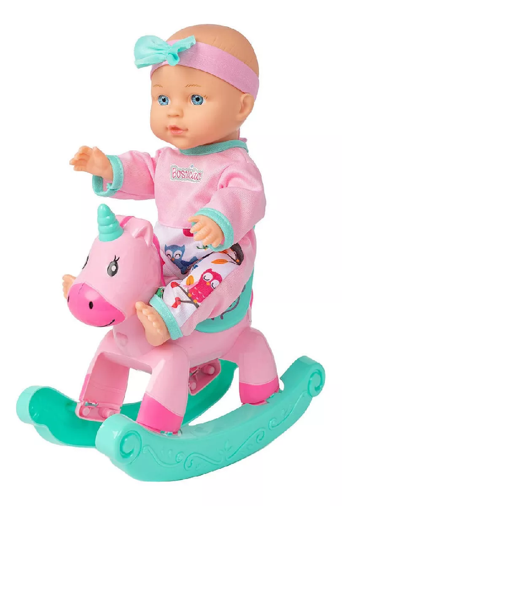 Mu eca Bebe De Juguete Bostecitos Con Unicornio Balanc n