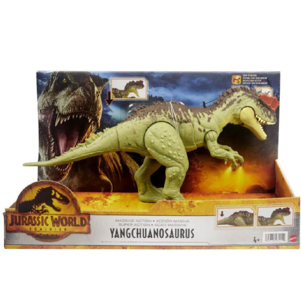 JURASSIC WORLD DINOSAURIO "YANGCHUANOSAURUS ACCION MASIVA"