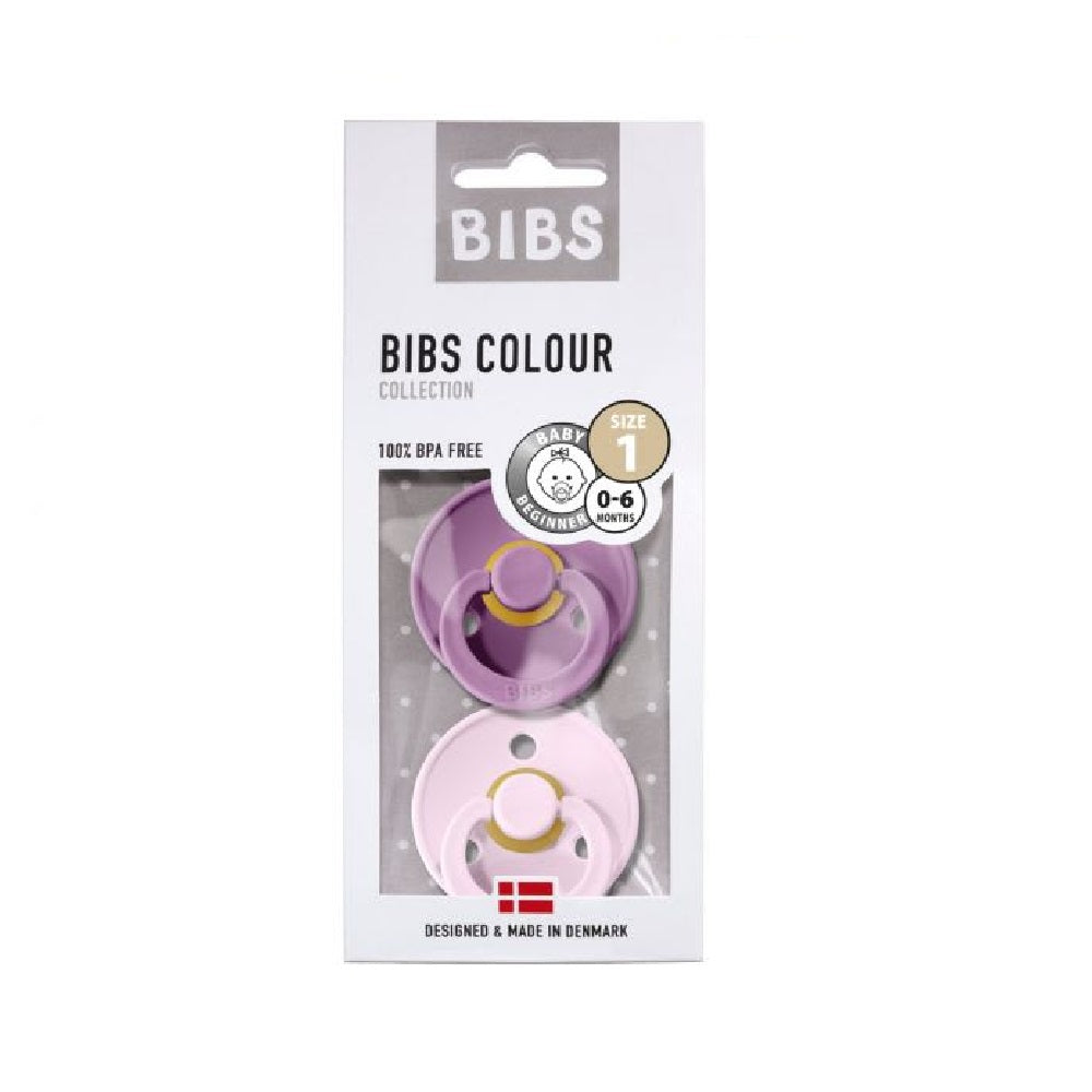 Chupete Bibs Talla 1 Lavender / Baby Pink