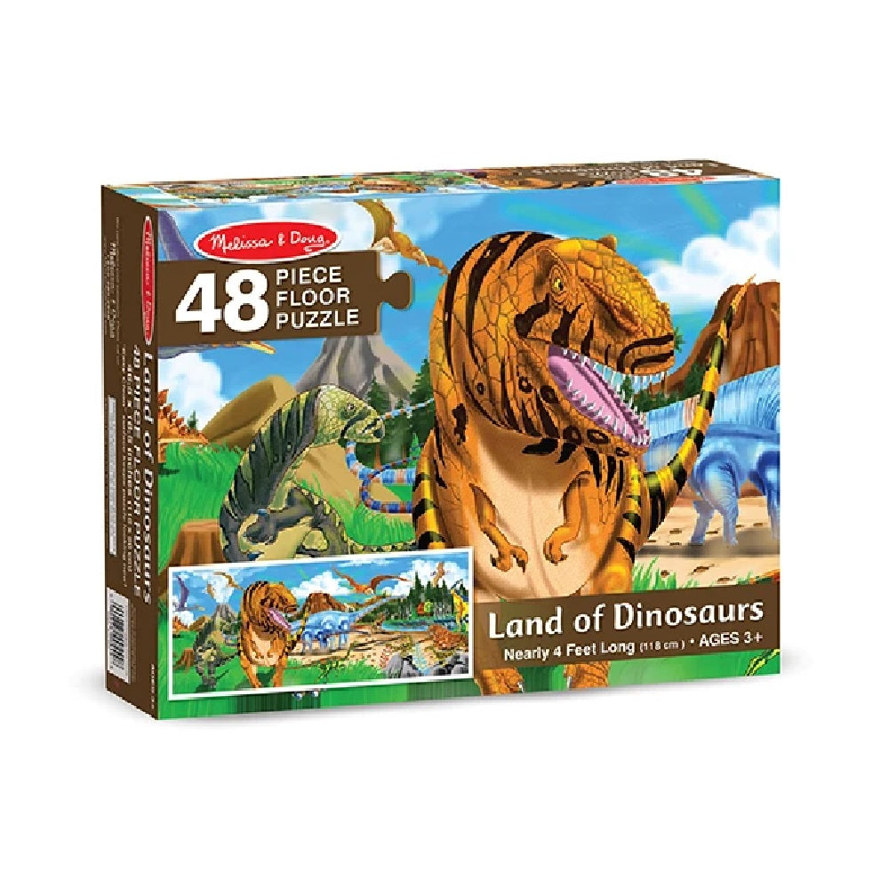 Puzzle Tierra de los dinosaurios - 48 piezas