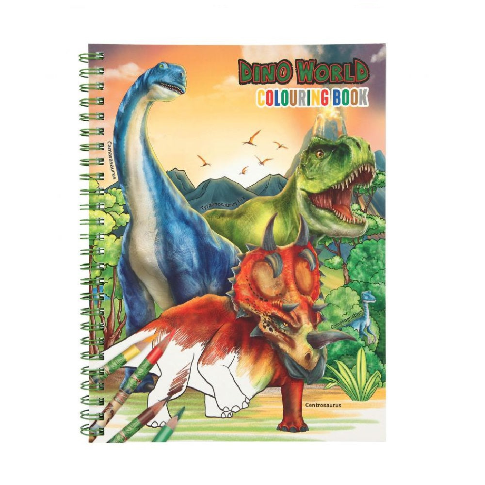 Libro para Colorear con Lápices Dino World