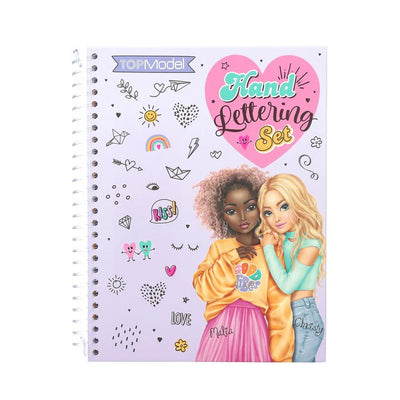 SET DE LETTERING  CON LAPICES Y PLANTILLA