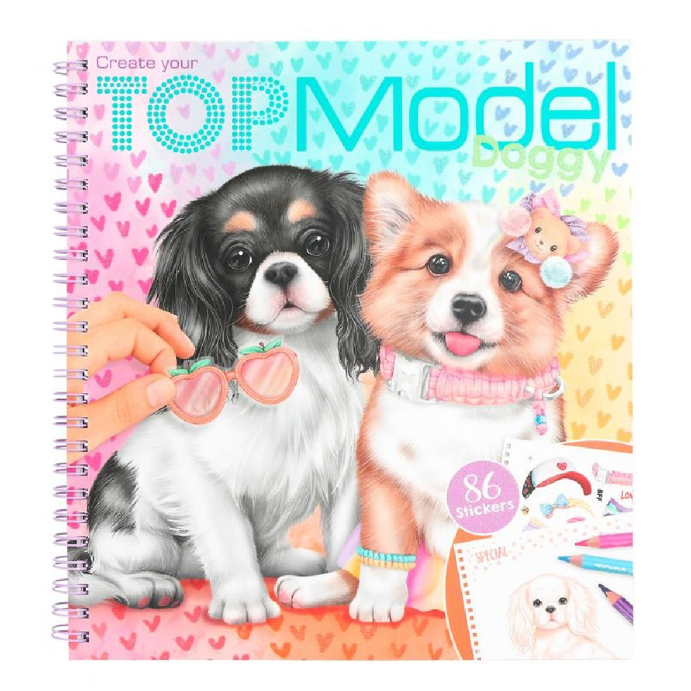 Libro para colorear perritos de Top Model