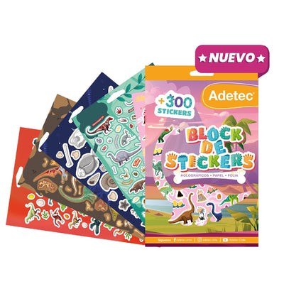 Block de Stickers Dinosaurio