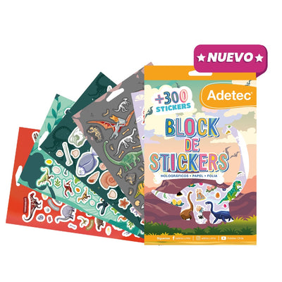 Block de Stickers Dinosaurio